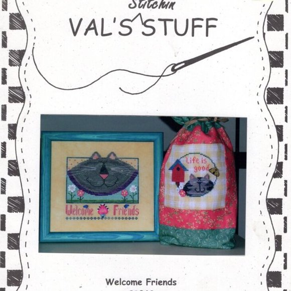 Val's Stuff Counted Cross Stitch Pattern Books Set Of 6 Crafts Decor Seasons - Picture 4 of 5